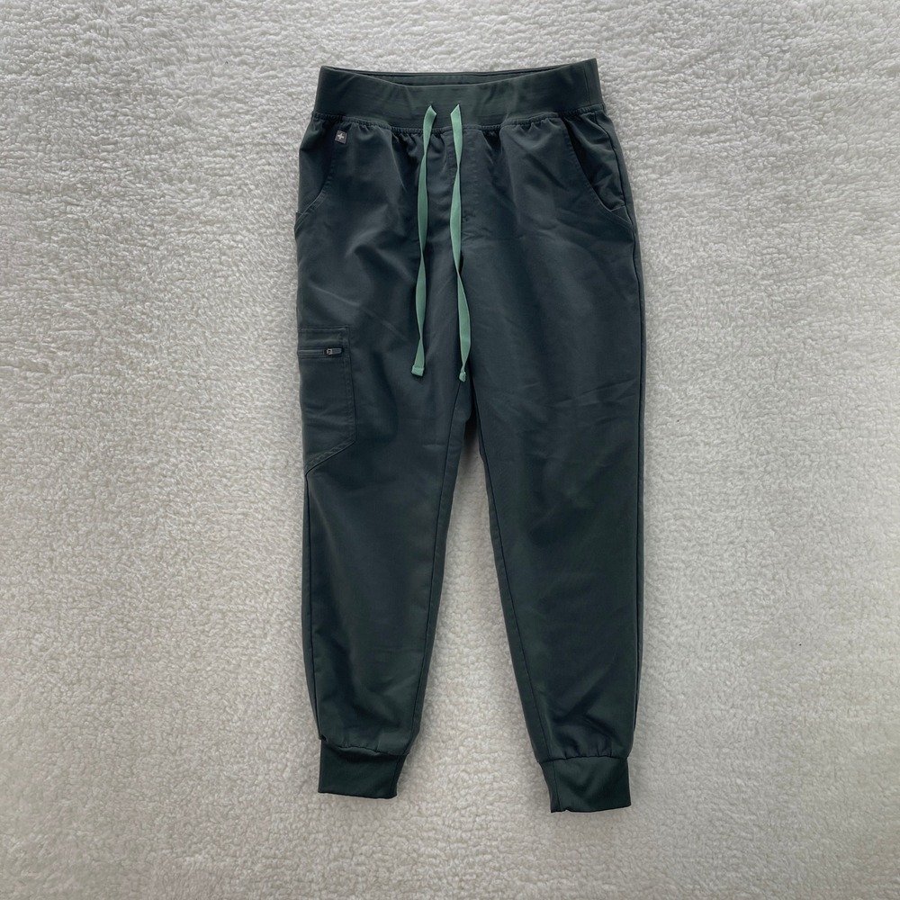 Figs Pants Womens Small Green Zamora Jogger Scrub Nurse Doctor Vet Medical